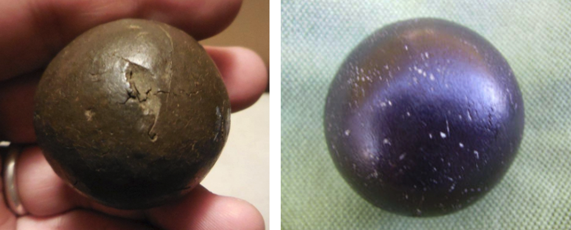 Balls with material and age inconsistencies
